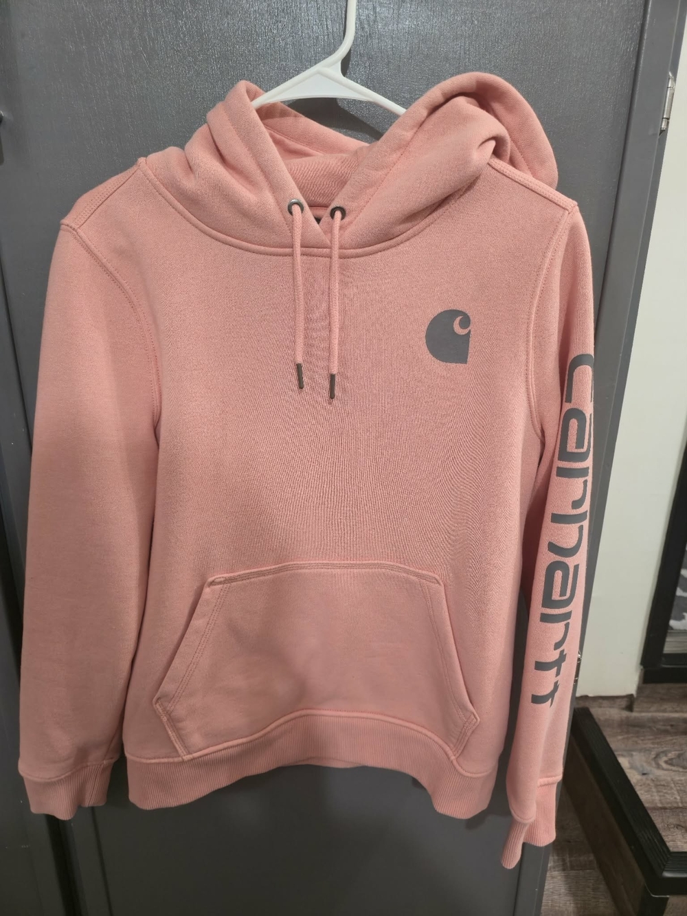 Carhartt Women's Pink Pullover Hoodie Sweater Size S (4-6)
